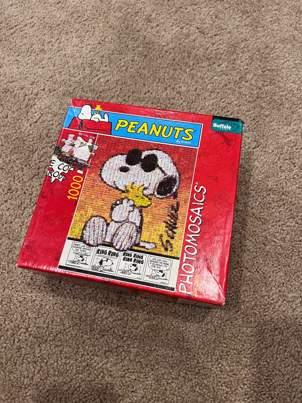 Peanuts Snoopy Photomosaics Puzzle Box - Red